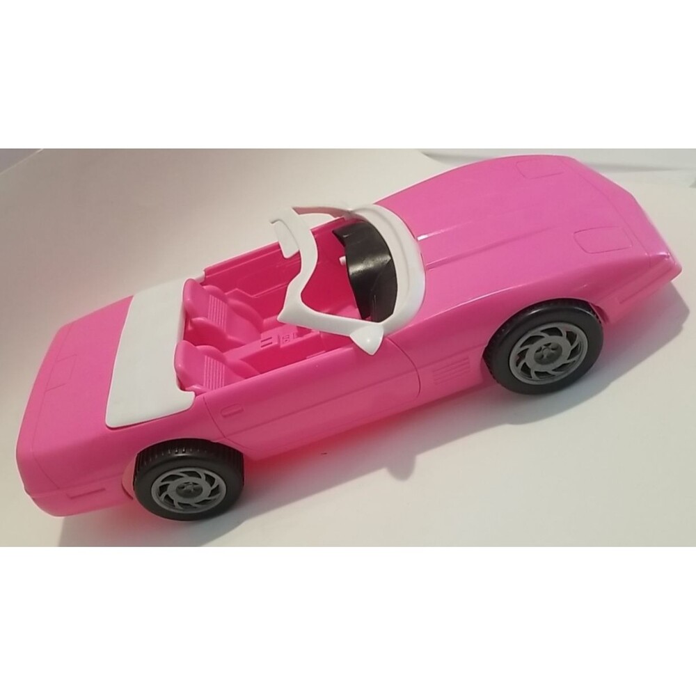 Vintage 1994 Mattel Barbie Pink Corvette Convertible Car 18"Chevy Chevrolet - Picture 2 of 7